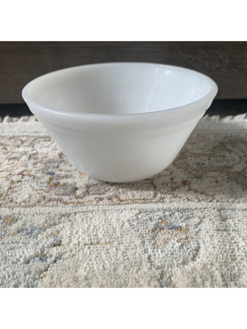 Vintage "Dura White" 5" Milk Glass Five Inch Mixing Bowl, Federal Glass, USA